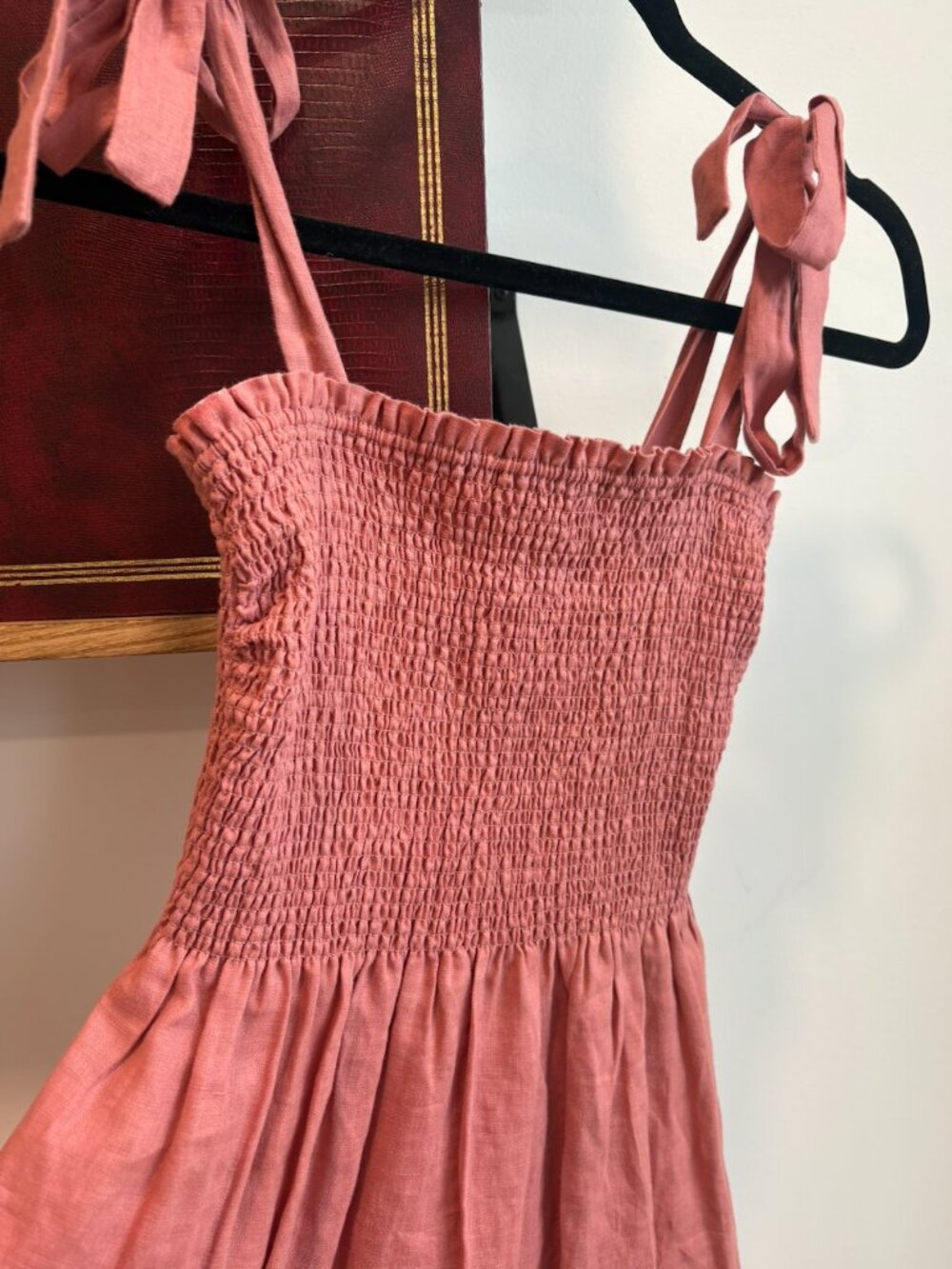 Aritzia Wilfred Golden Hour Linen Dress - PINK, XS - Picture 4 of 5